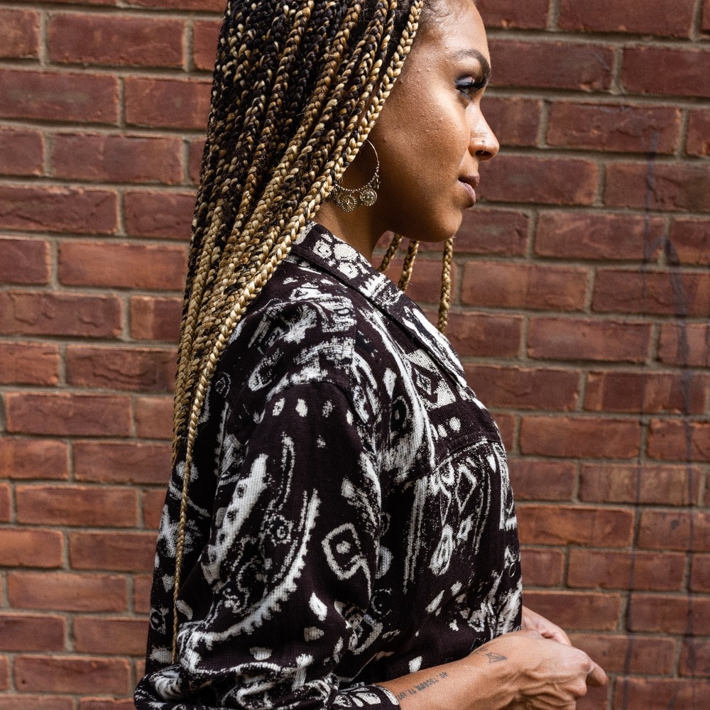 Chico’s Design Black & White 80’s Vibe Jacket